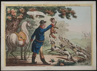 Egy korzikai róka halála – A királyi vadászat utolsó jelenete, 1803